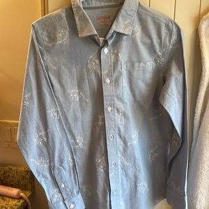 Cat & Jack **New Without Tags** Stegosaurus print Button Down